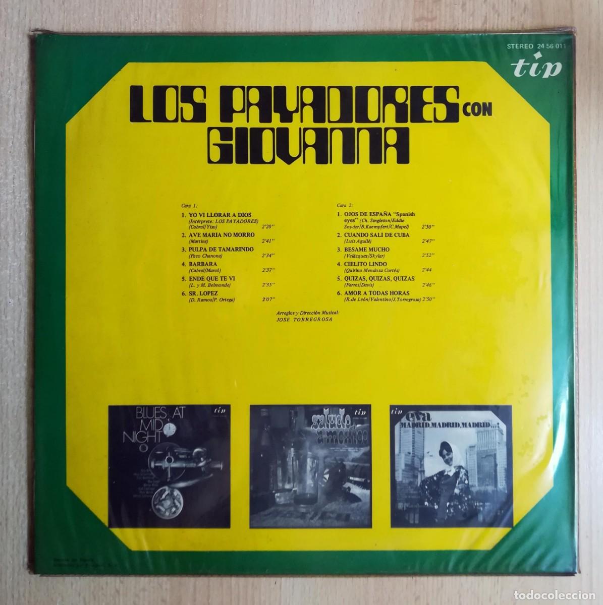 Discos de vinilo: Los payadores con Giovanna - Tip 1971 - Foto 2