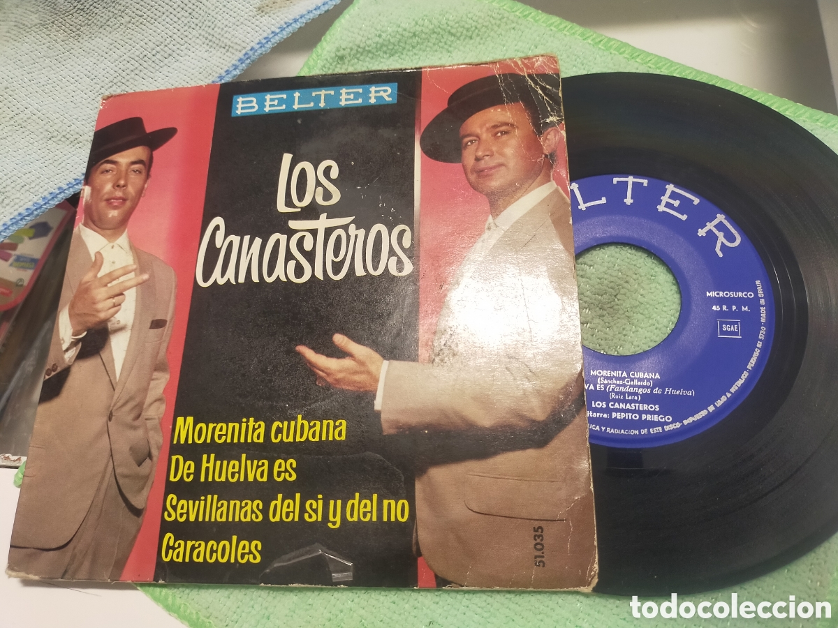 Discos de vinilo: Los canasteros ep morenita cubana + 3 1963
