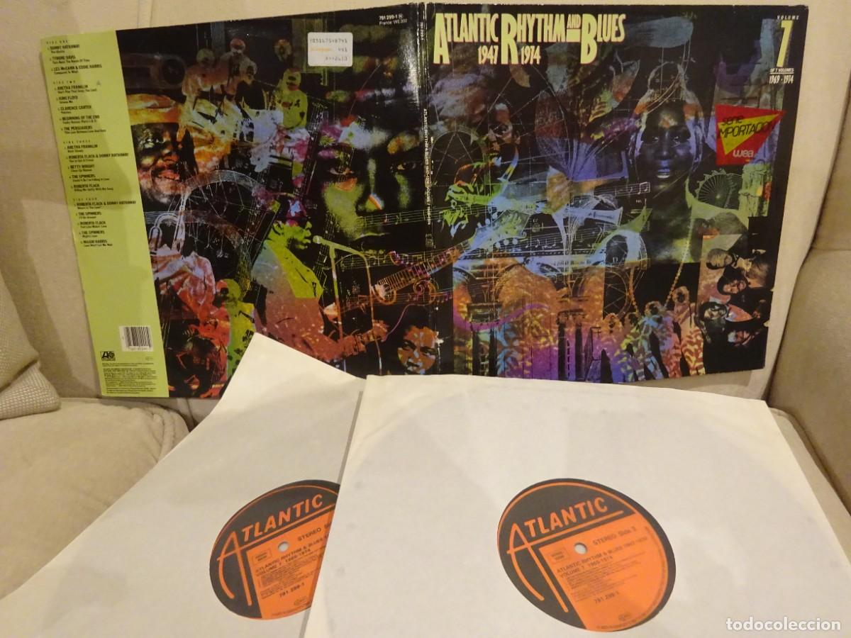 Discos de vinilo: 2 LPs ATLANTIC RHYTHM AND BLUES 1947-1974,VOLUME 7, 1969-1974 1969-1974,MADE IN GERMANY, BUEN ESTADO