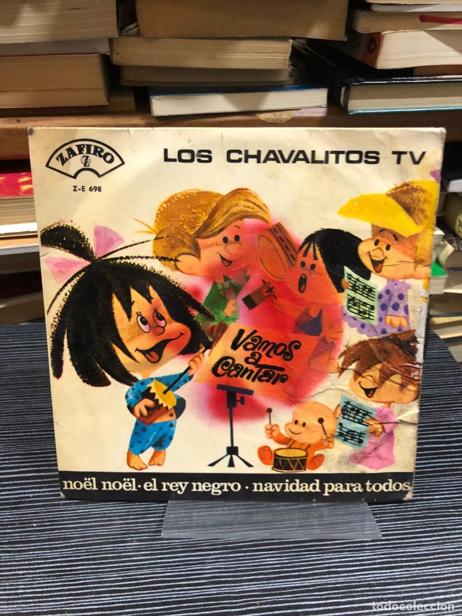 Discos de vinilo: Los Chavalitos TV Vamos a cantar (No&euml;l No&euml;l / El rey negro / Navidad para todos)
