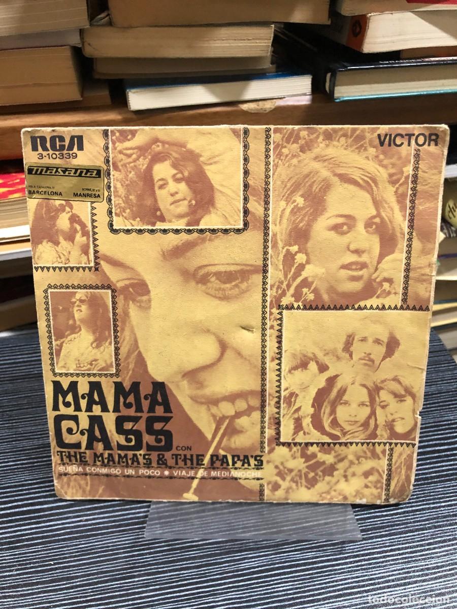 Discos de vinilo: Sue&ntilde;a conmigo un poco / Viaje de medianoche Mama Cass con The Mama's & The Papa's