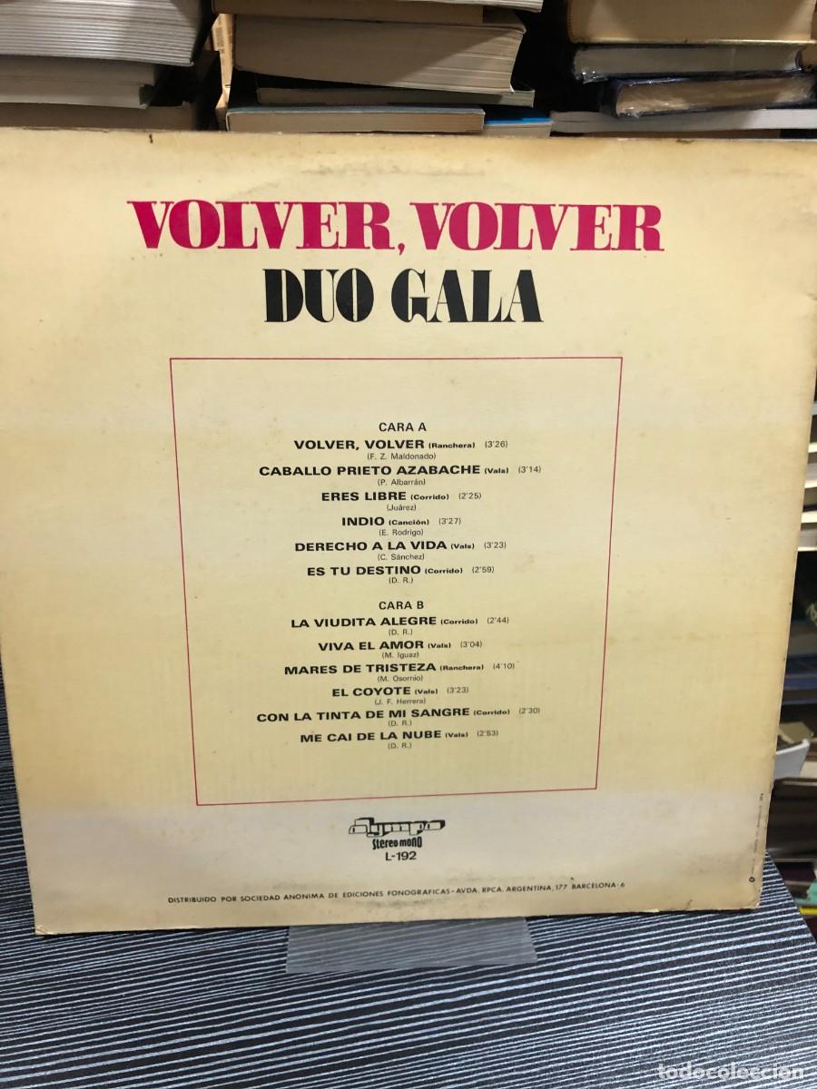 Discos de vinilo: Volver, Volver Duo Gala - Foto 2