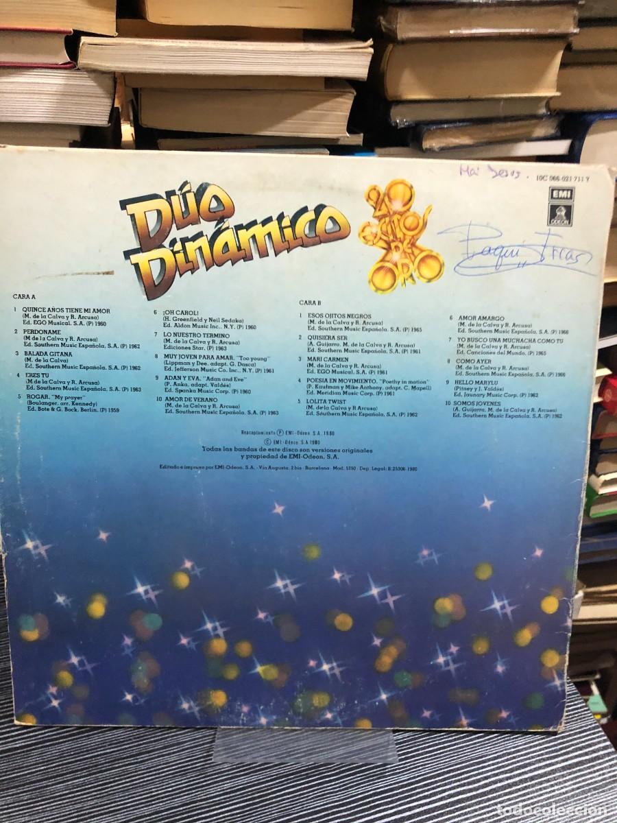 Discos de vinilo: 20 &Eacute;xitos de Oro (Versiones originales) D&uacute;o Din&aacute;mico - Foto 2