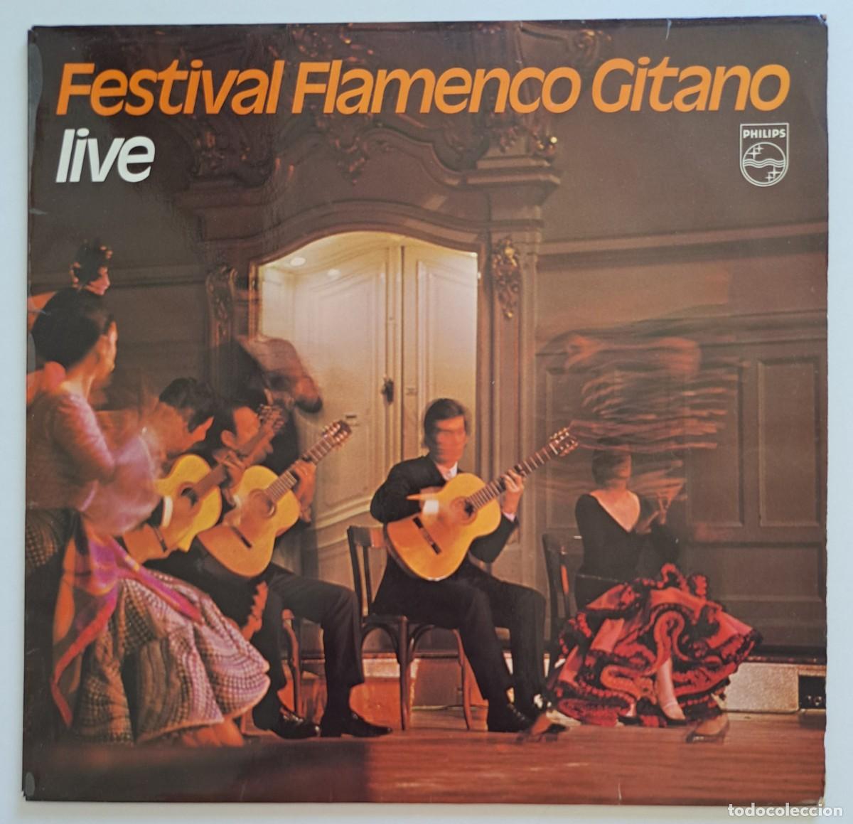 Discos de vinilo: FESTIVAL FLAMENCO GITANO - LIVE - PHILIPS 844 400 PY - GERMANY