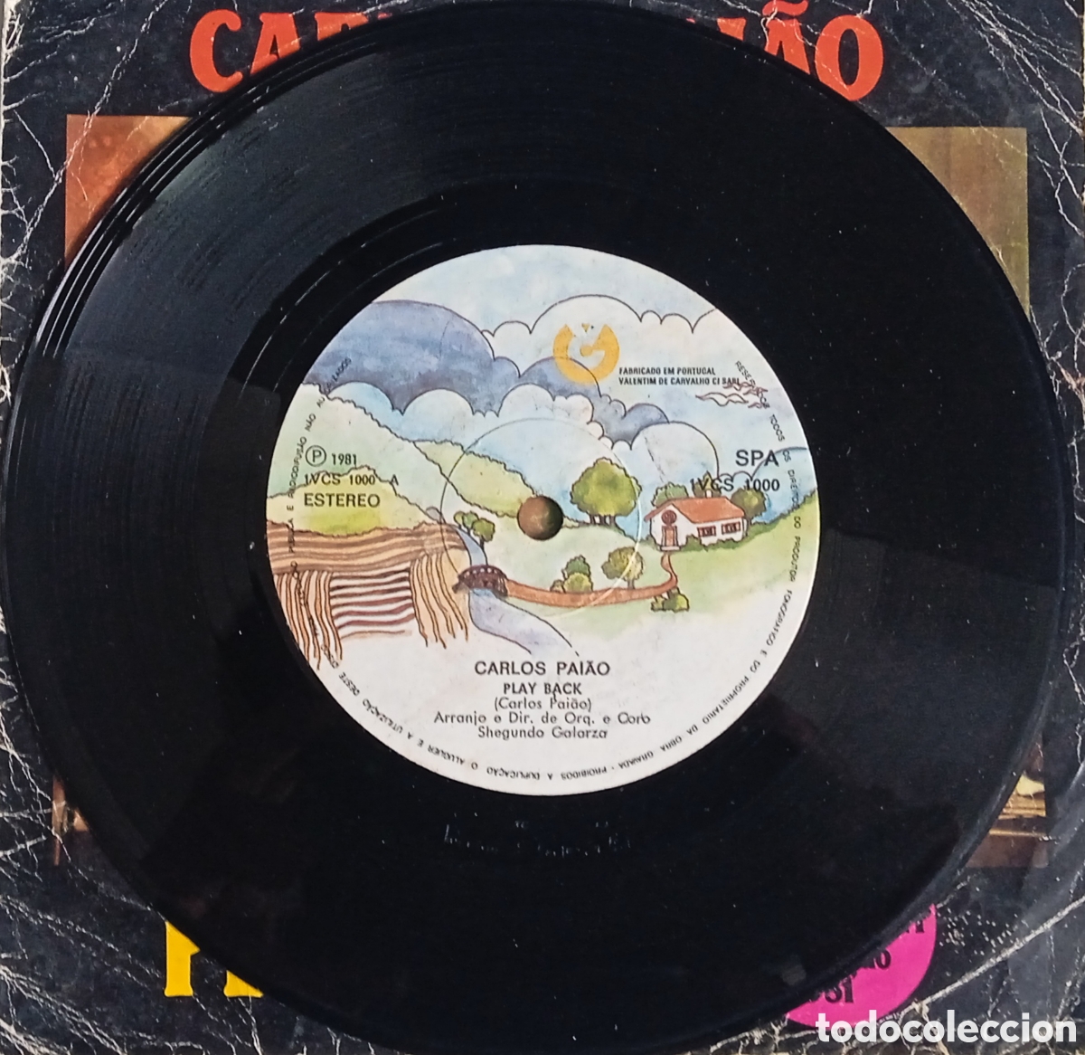 Discos de vinilo: CARLOS PAI&Atilde;O - Play back (1981) disco de vinilo single - Foto 6