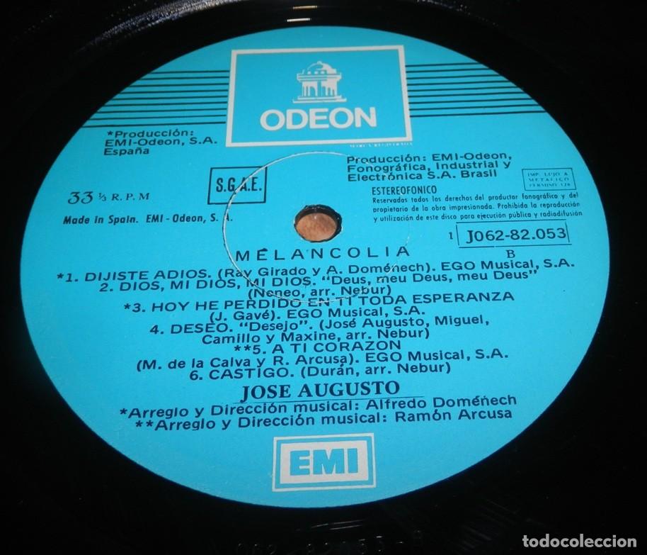 Discos de vinilo: DISCO LP VINILO DE JOS&Eacute; AUGUSTO - Foto 3
