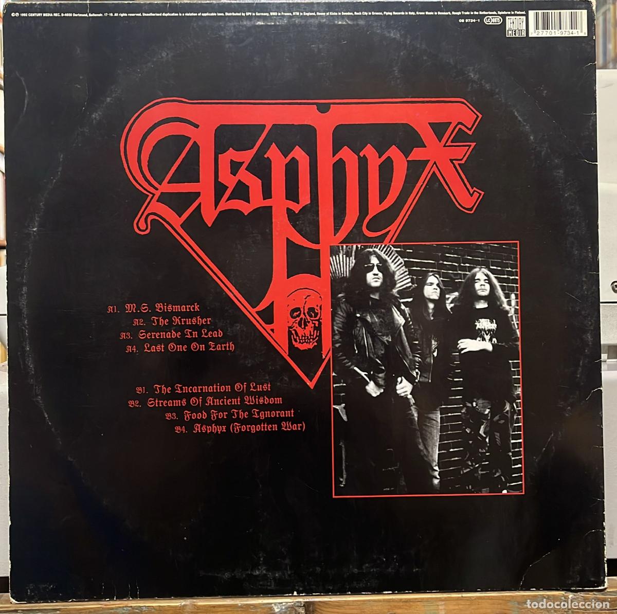 Discos de vinilo: Asphyx. Last one on Earth. - Lp de vinilo 12 33 r.p.m. Century Media, 1992. Death Metal.