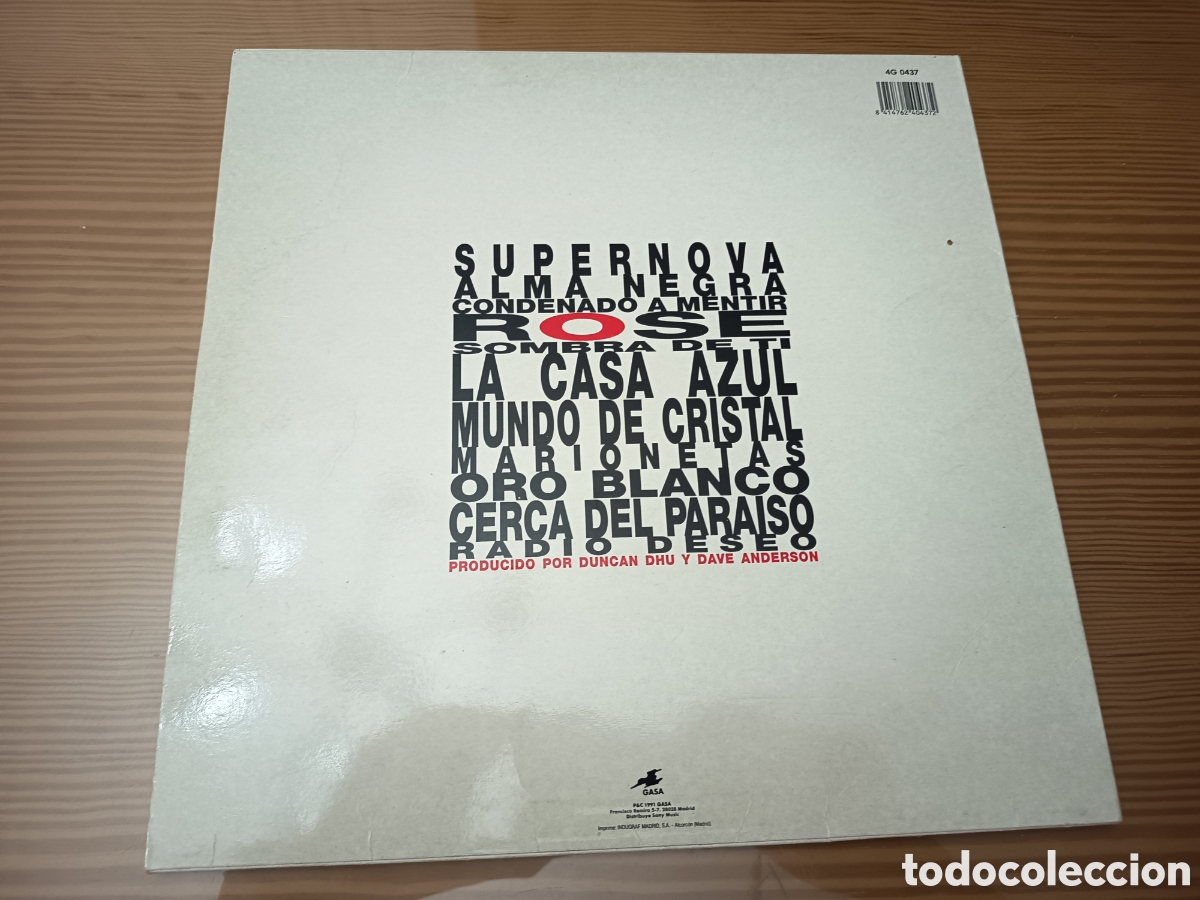 Discos de vinilo: Disco vinilo de Duncan Dhu &rdquo; Supernova &rdquo; primera edici&oacute;n ,como nuevo - Foto 2