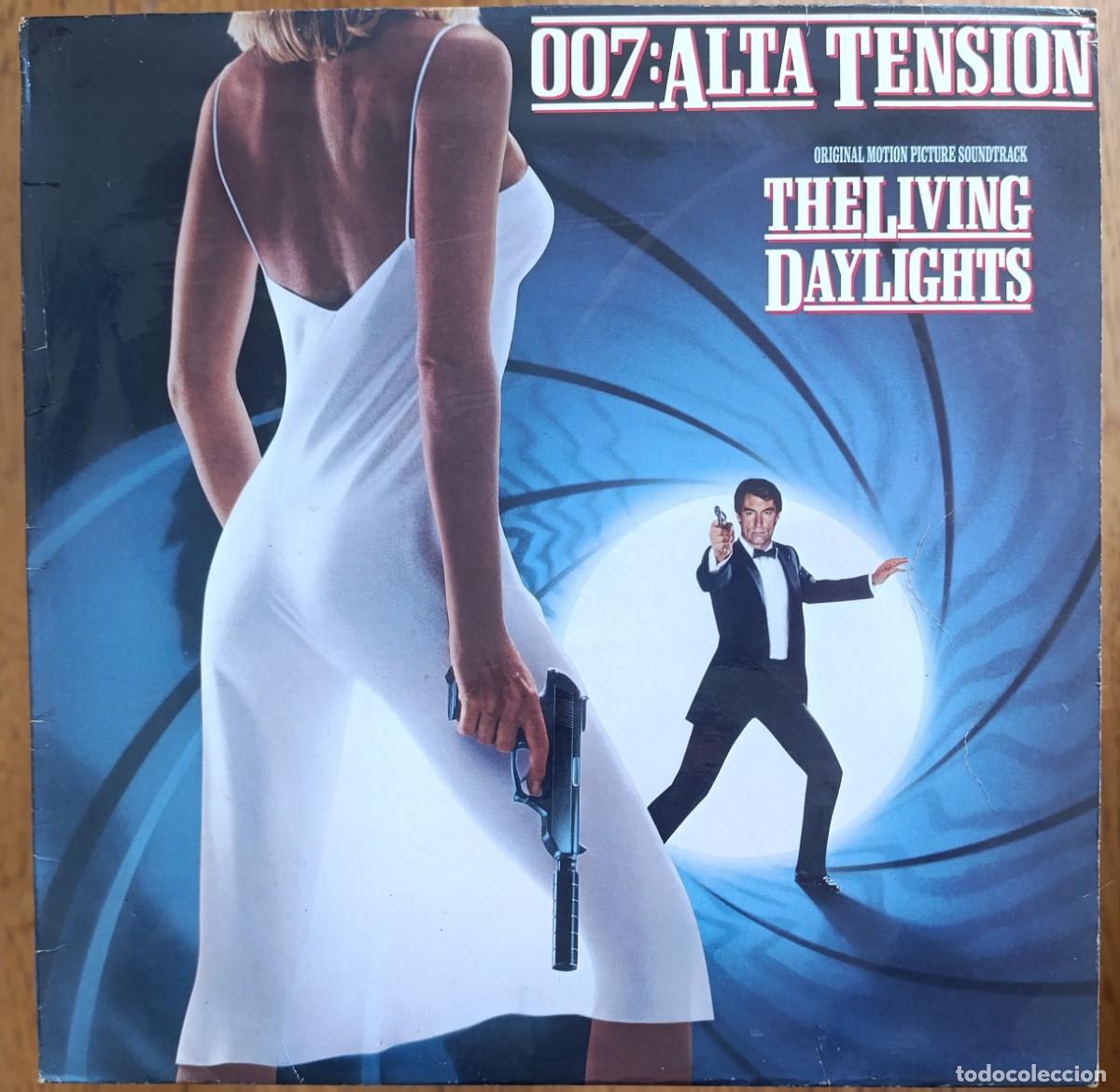 Vinyl-Schallplatten: 007 ALTA TENSION - THE LIVING DAYLIGHTS SOUNDTRACK LP 1987 EDICION ESPA&Ntilde;OLA JAMES BOND
