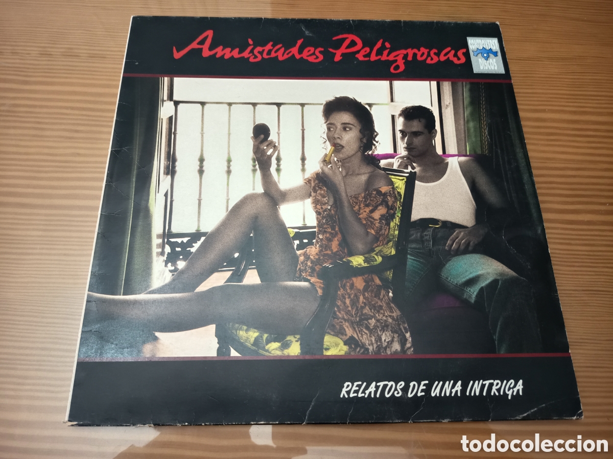 Discos de vinilo: Disco vinilo de Amistades Peligrosas &rdquo; Relatos De Una Intriga &rdquo; primera edici&oacute;n