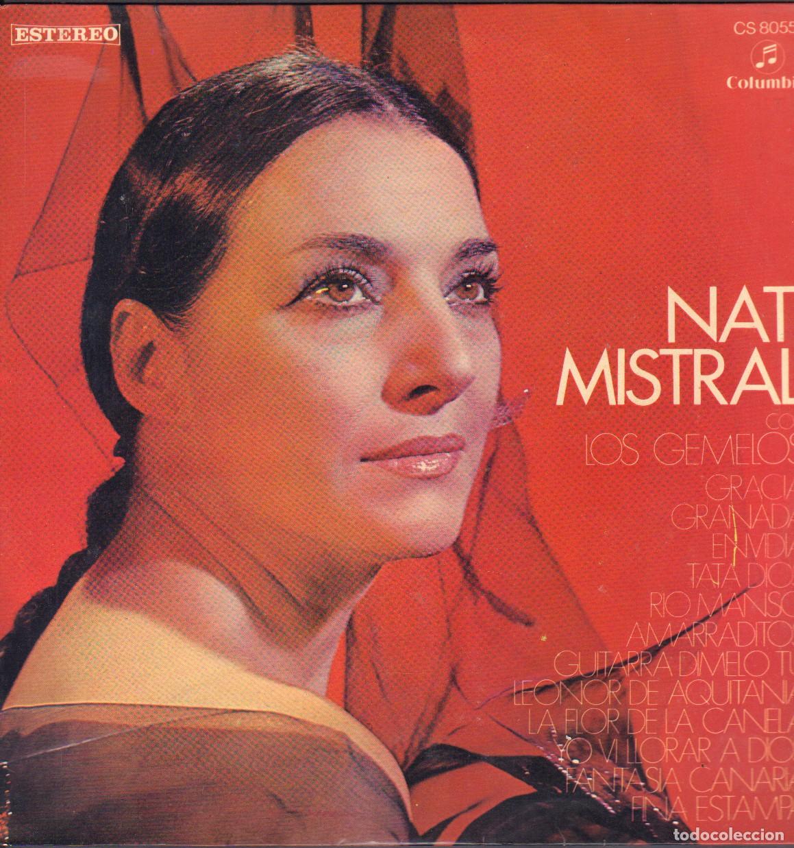 Discos de vinilo: NATI MISTRAL (CON LOS GEMELOS) - GRACIA, GRANADA, TATA DIOS, ENVIDIA.../ LP COLUMBIA 1970 RF-26220