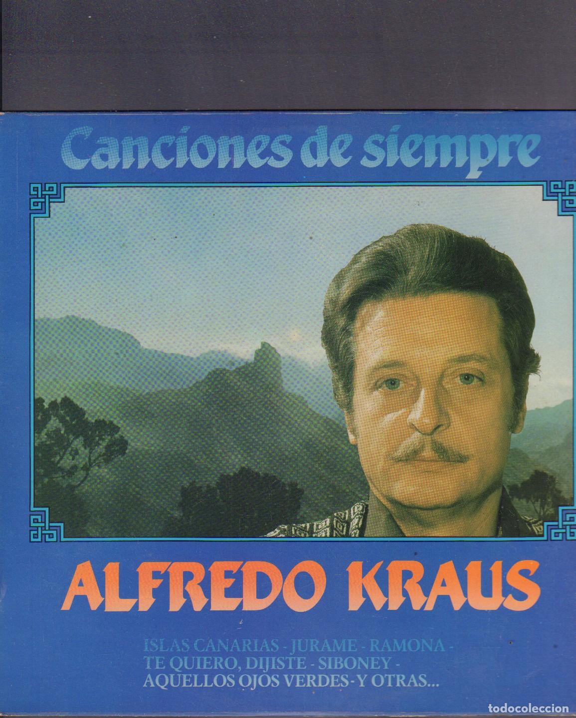 Discos de vinilo: ALFREDO KRAUS - CANCIONES DE SIEMPRE / TE QUIERO, SIBONEY, RAMONA.../ LP CARILLON 1964 RF-26227
