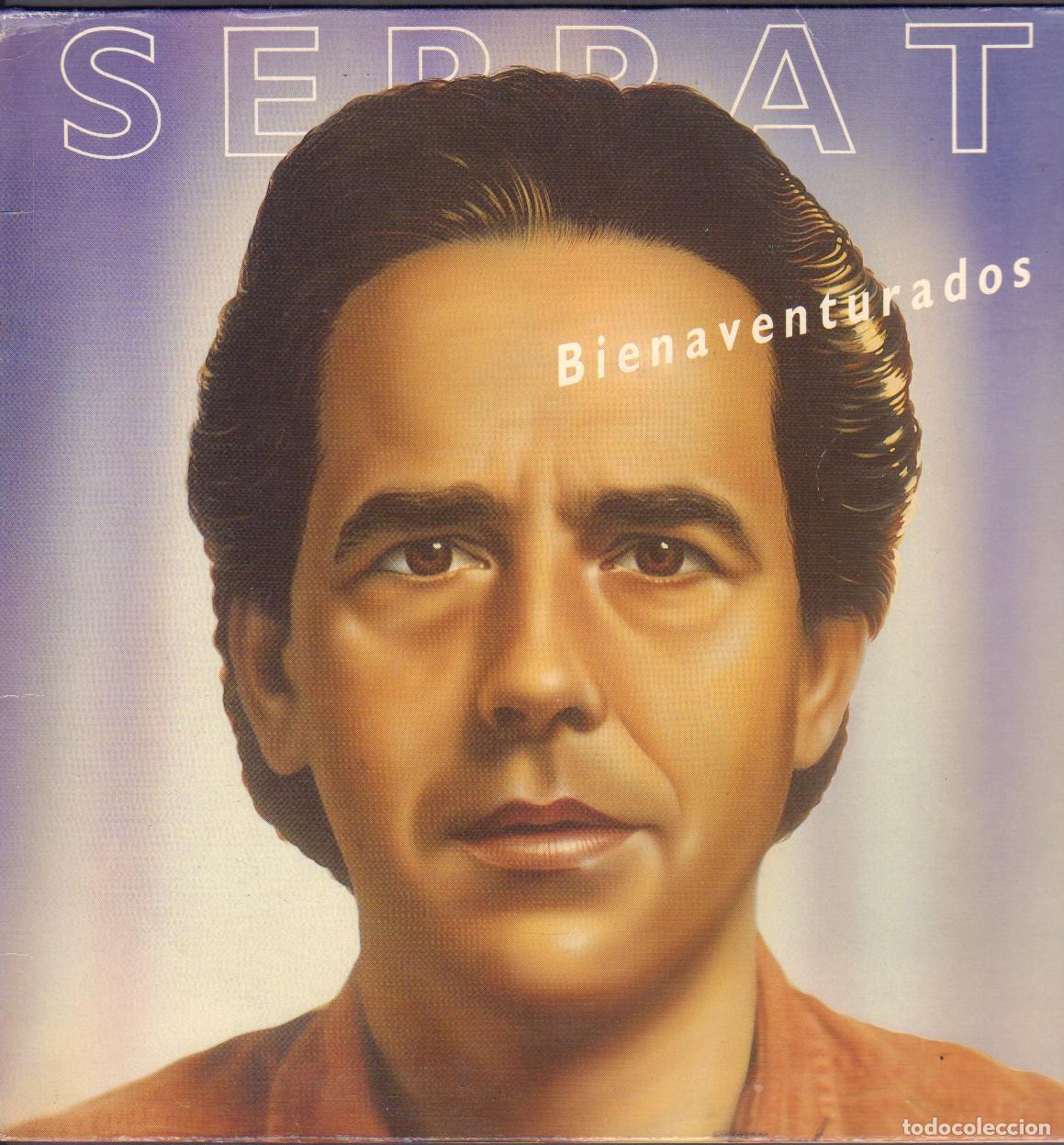 Discos de vinilo: SERRAT - BIENAVENTURADOS / LLEGAR A VIEJO, NO ME IMPORTA.../ LP ARIOLA 1987. ENCARTE RF-26228