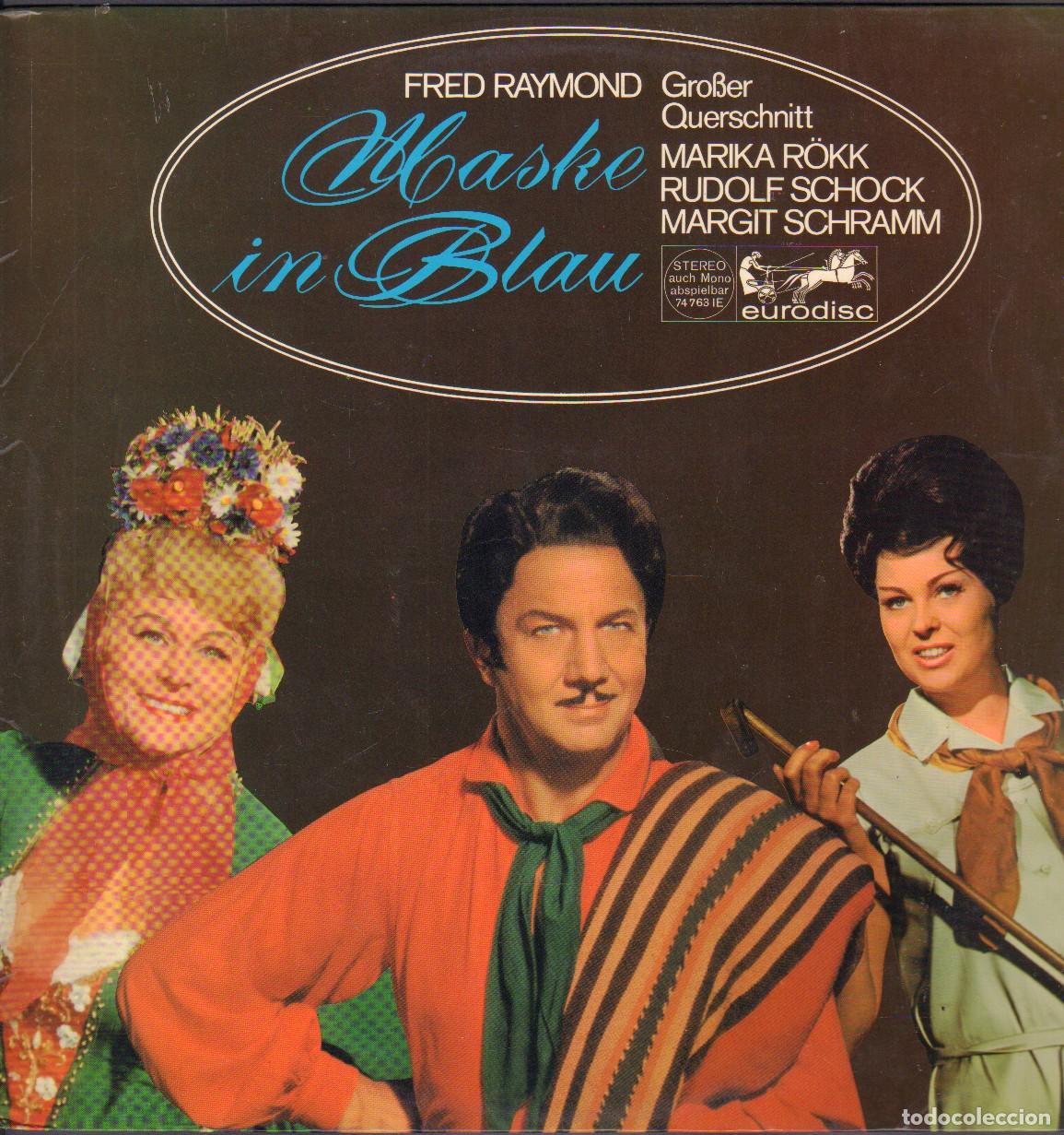 Disques de vinyle: FRED RAYMOND - MASKE IN BLAU / FR&Uuml;HLING IN SAN REMO, POLONAISE.../ LP ARIOLA RF-26241