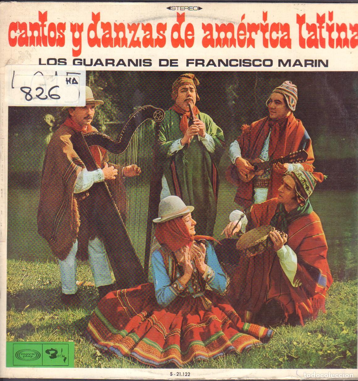 Discos de vinilo: LOS GUARANIS DE FRANCISCO MARIN - CANTOS Y DANZAS DE AMERICA LATINA / LP MOVIEPLAY 1969 RF-26246