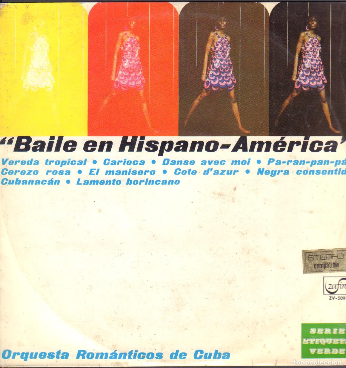 Discos de vinilo: BAILE EN HISPANO-AMERICA - VEREDA TROPICAL, DANSE AVEC MOI, CUBANACAN.../ LP ZAFIRO 1969 RF-26247
