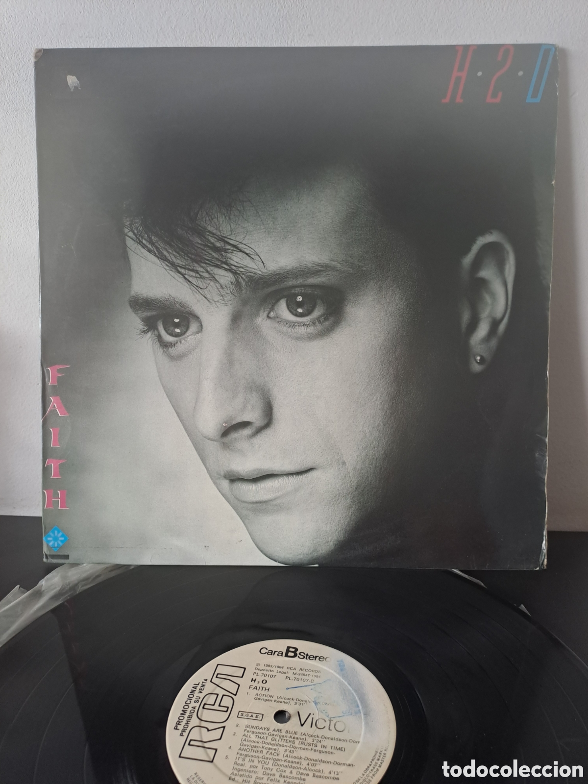 Discos de vinilo: H₂O - Faith RCA / RCA Victor 1984 (PL-70107) Espa&ntilde;a LP, &Aacute;lbum (Edici&oacute;n Promocional) X.X