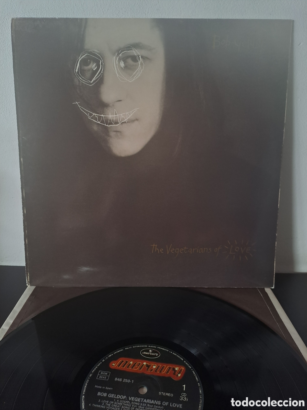 Discos de vinilo: Bob Geldof - The Vegetarians of Love Mercury 1990 (846 250-1) Espa&ntilde;a LP, &Aacute;lbum (33⅓ r.p.m.) X.X