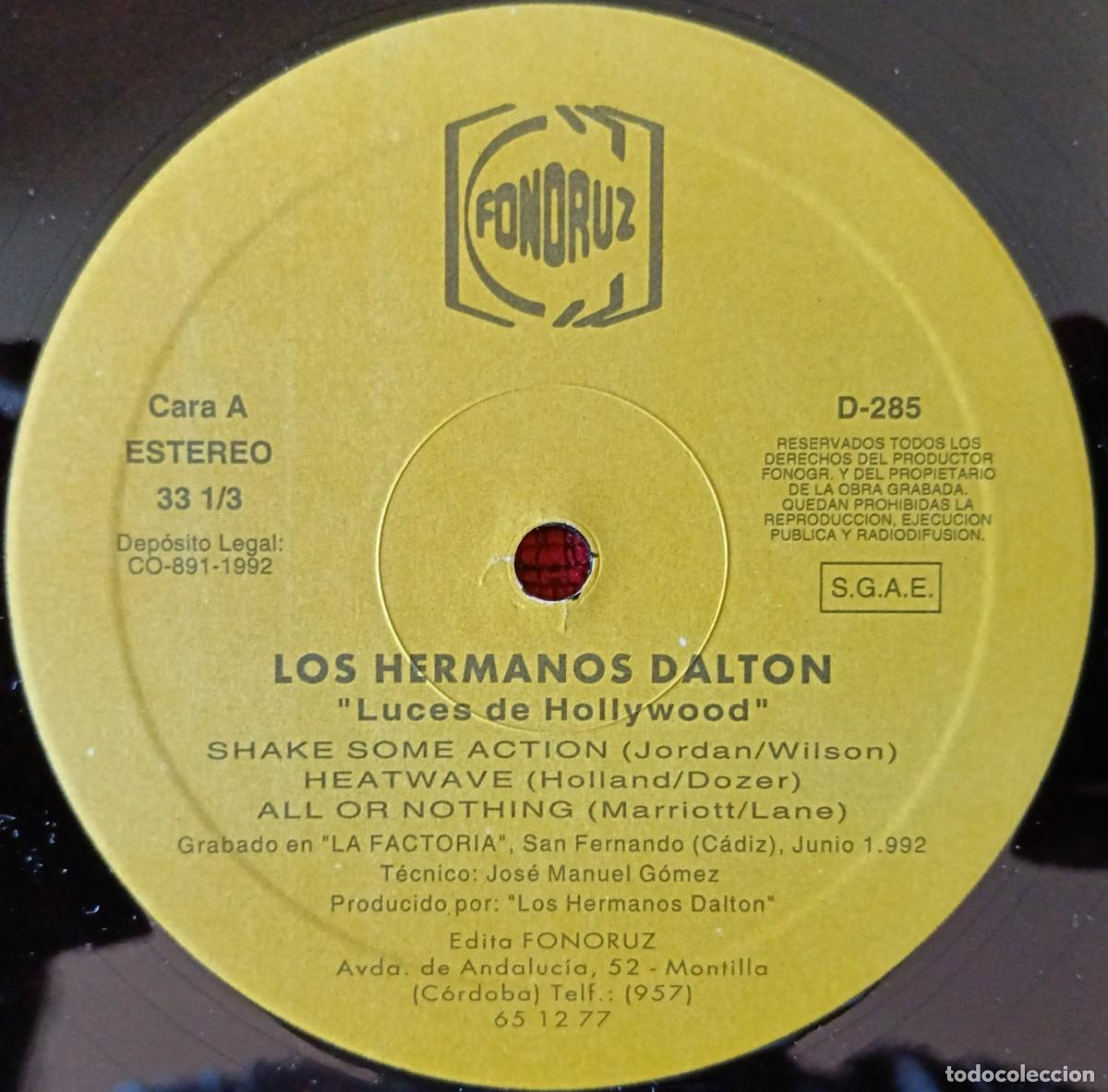 Discos de vinilo: LOS HERMANOS DALTON ** Luces De Hollywood ** VINILO LP 1992 (COMO NUEVO - SIN PORTADA)