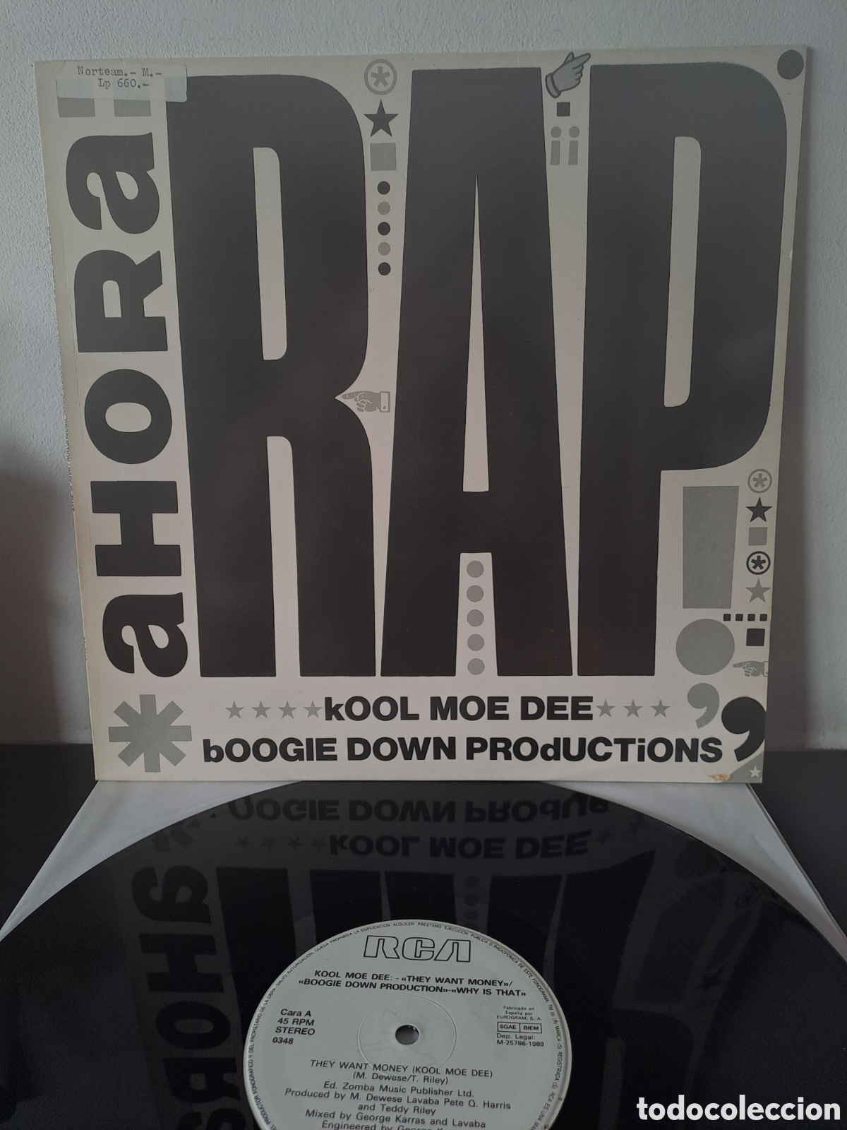 Discos de vinilo: Kool Moe Dee / Boogie Down Productions They Want Money / Why Is That RCA / Jive / BMG IGM.2