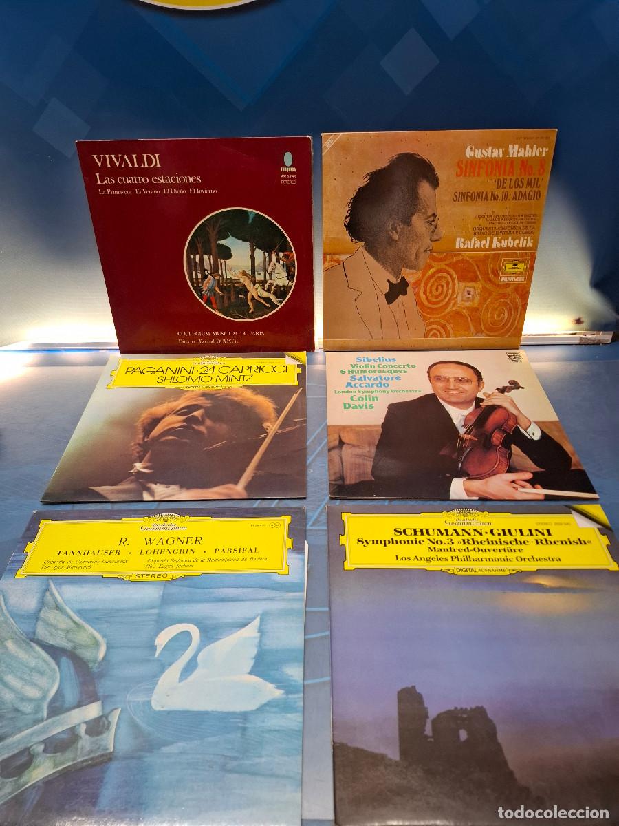 Discos de vinilo: Lote 6 Vinilos Clasicos, Vivaldi, Pagnini y Otros Autores