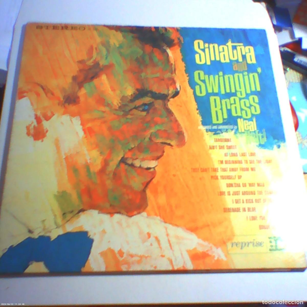 Discos de vinilo: lp sinatra and swingin' brass. reprise records 1961 USA. carpeta doble (seminuevo)