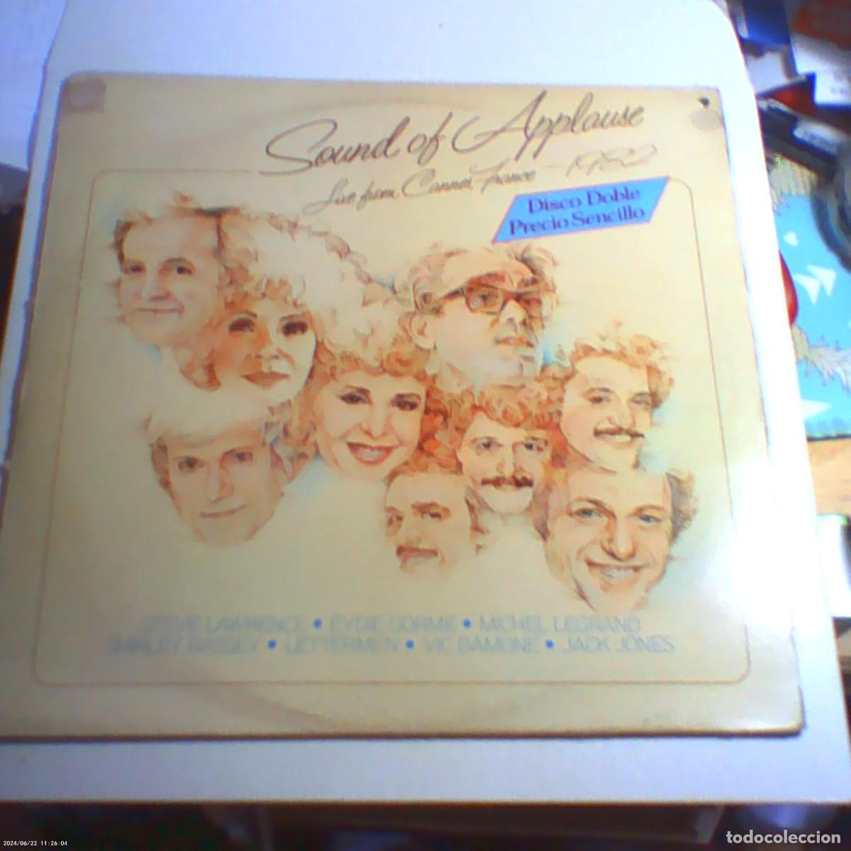 Discos de vinilo: lp doble sound of applause. live from cannes france 1982. edigsa 1983 spain (buen estado)