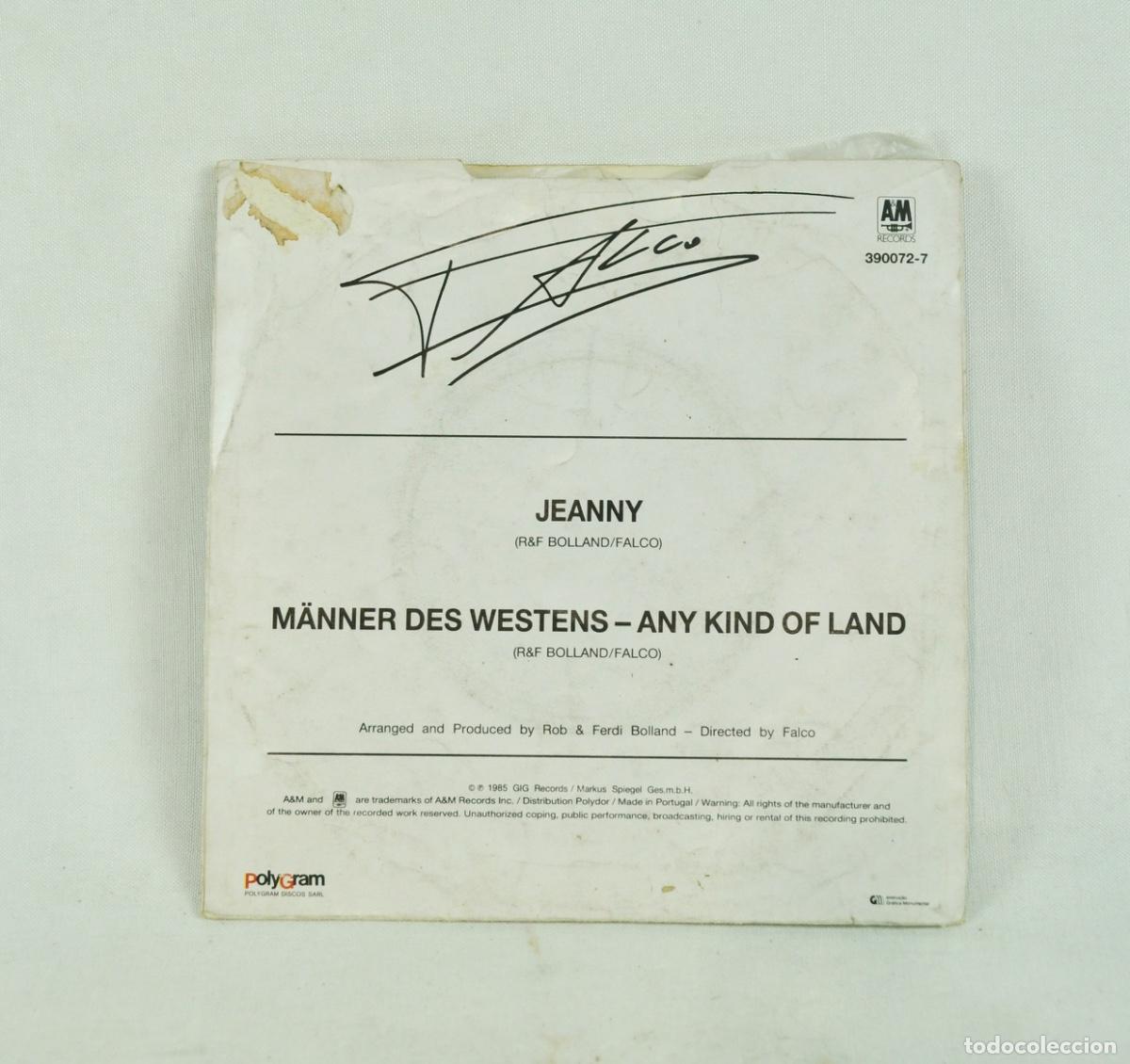Discos de vinilo: Falco - Jeanny a&ntilde;o 1985 - Foto 2