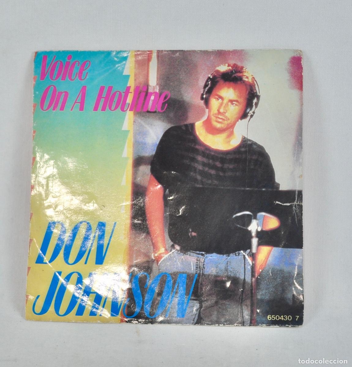 Discos de vinilo: Don Johnson - Voice on a hotline - Foto 1