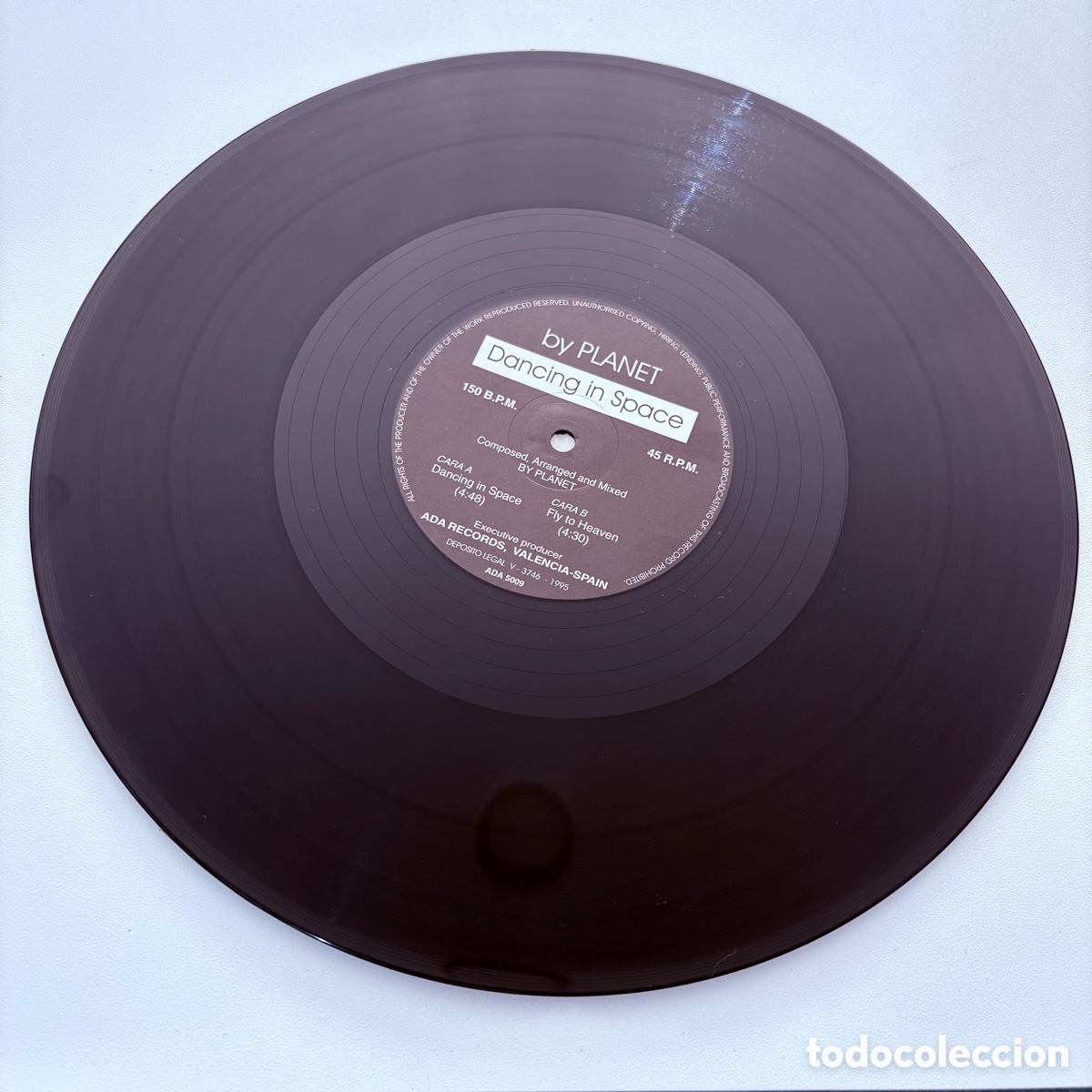 Discos de vinilo: maxi 12 Planet Dancing In Space edicion espa&ntilde;ola de 1995 - Foto 4