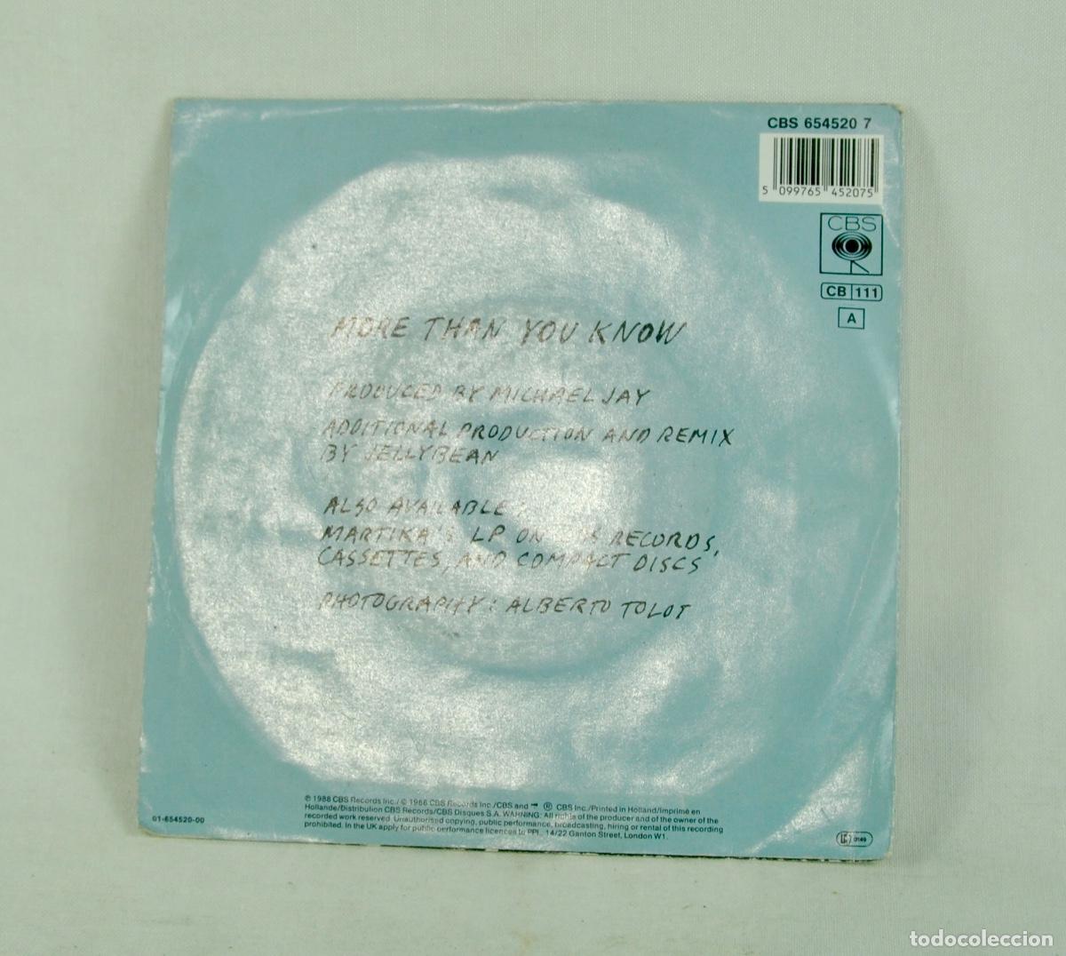 Discos de vinilo: Martika. - More than you know - Foto 2