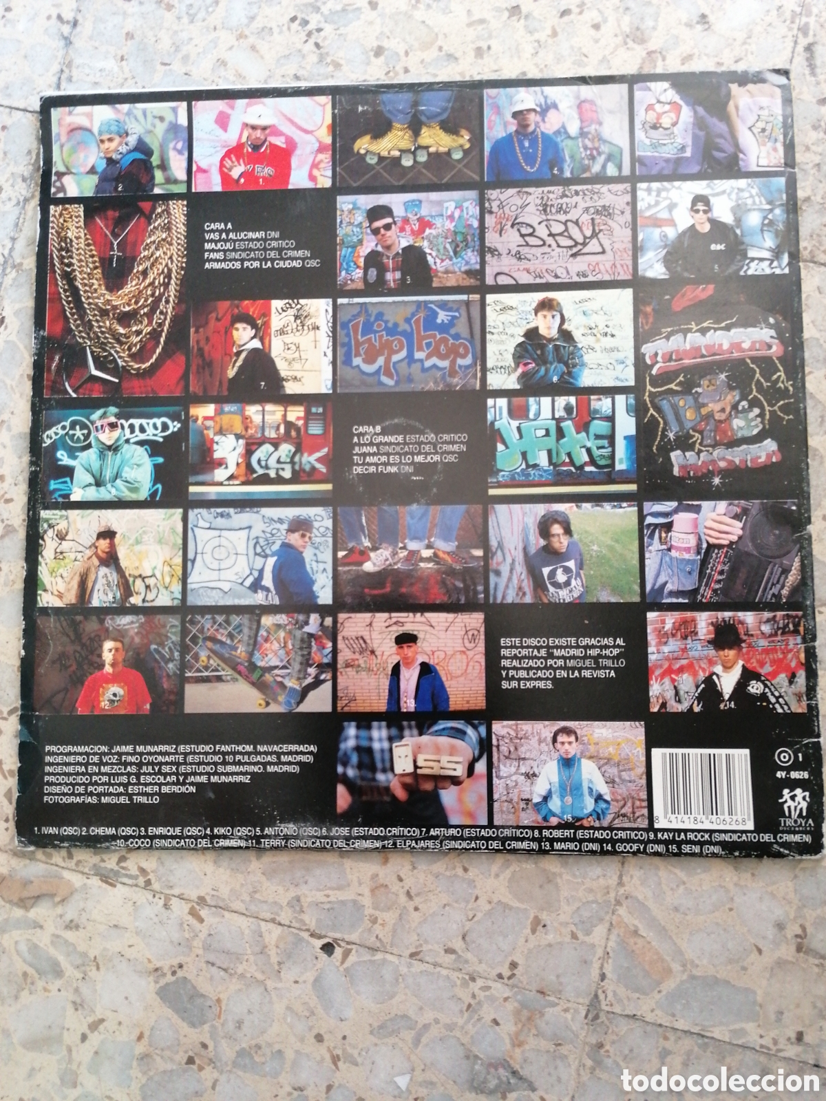 Discos de vinilo: LP HIP HOP MADRID 1989 INSERT - Foto 2