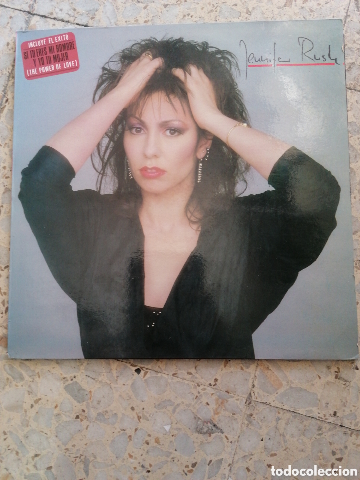 Vinyl records: LP JENNIFER RUSH SI TU ERES MI HOMBRE Y YO TU MUJER THE POWER OF LOVE 1986 ESPA&Ntilde;A
