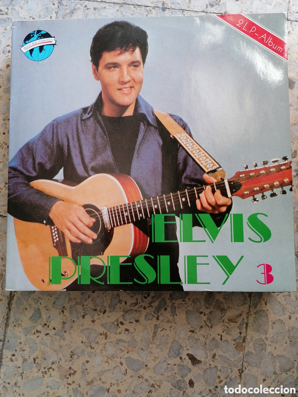 Discos de vinilo: 2 LP ELVIS PRESLEY 3 TROUBLES PICTURES OF ELVIS 1 PORTADA DOBLE ECC 1985 EX
