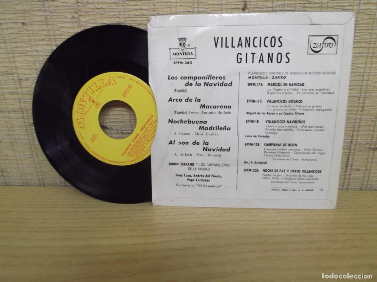 Discos de vinilo: Disco 7&rdquo; Villancicos gitanos.Montilla - Foto 2