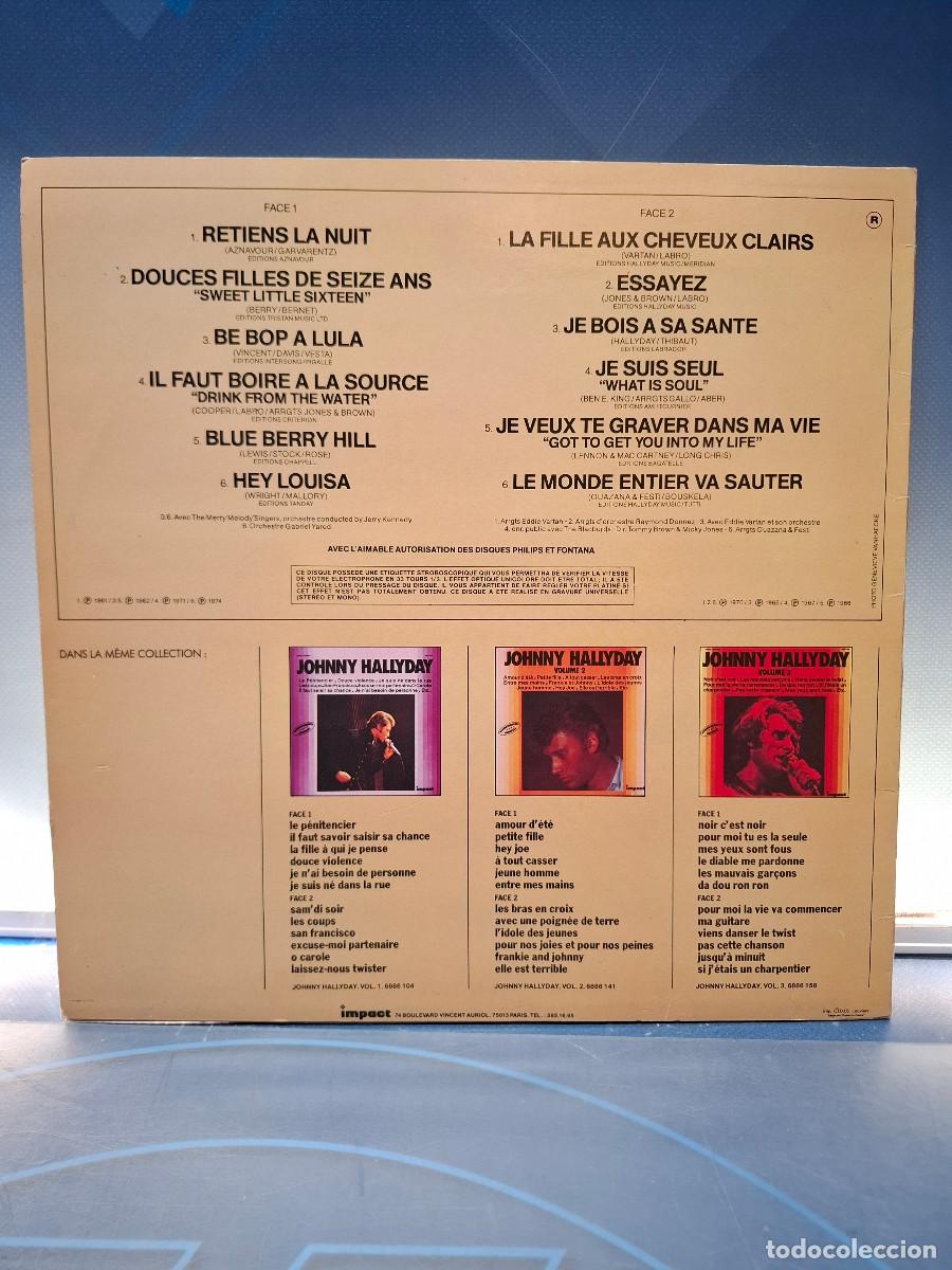 Discos de vinilo: Disco, Lp, Johnny Hallyday Volume 4, 1977 - Foto 2