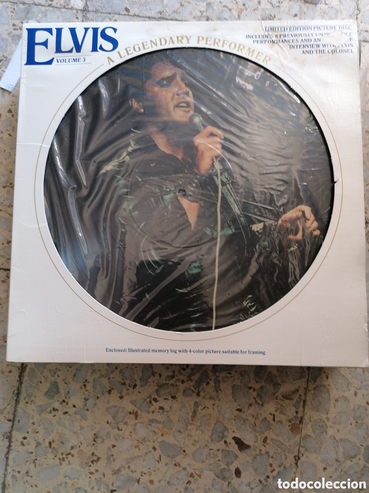 Discos de vinilo: LP PICTURE DISC ELVIS PRESLEY LEGENDARY PERFORMER VOLUMEN 3 USA 1978