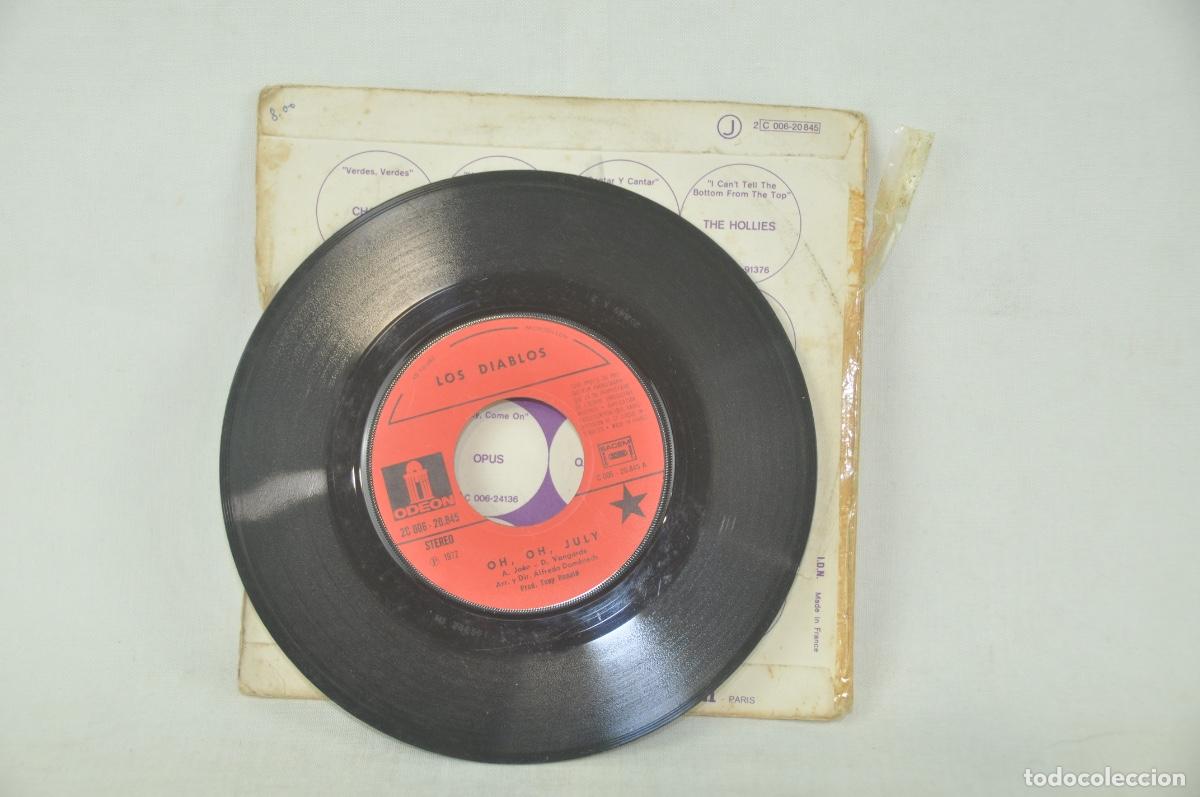 Discos de vinilo: Los Diablos - Oh oh July - Foto 3