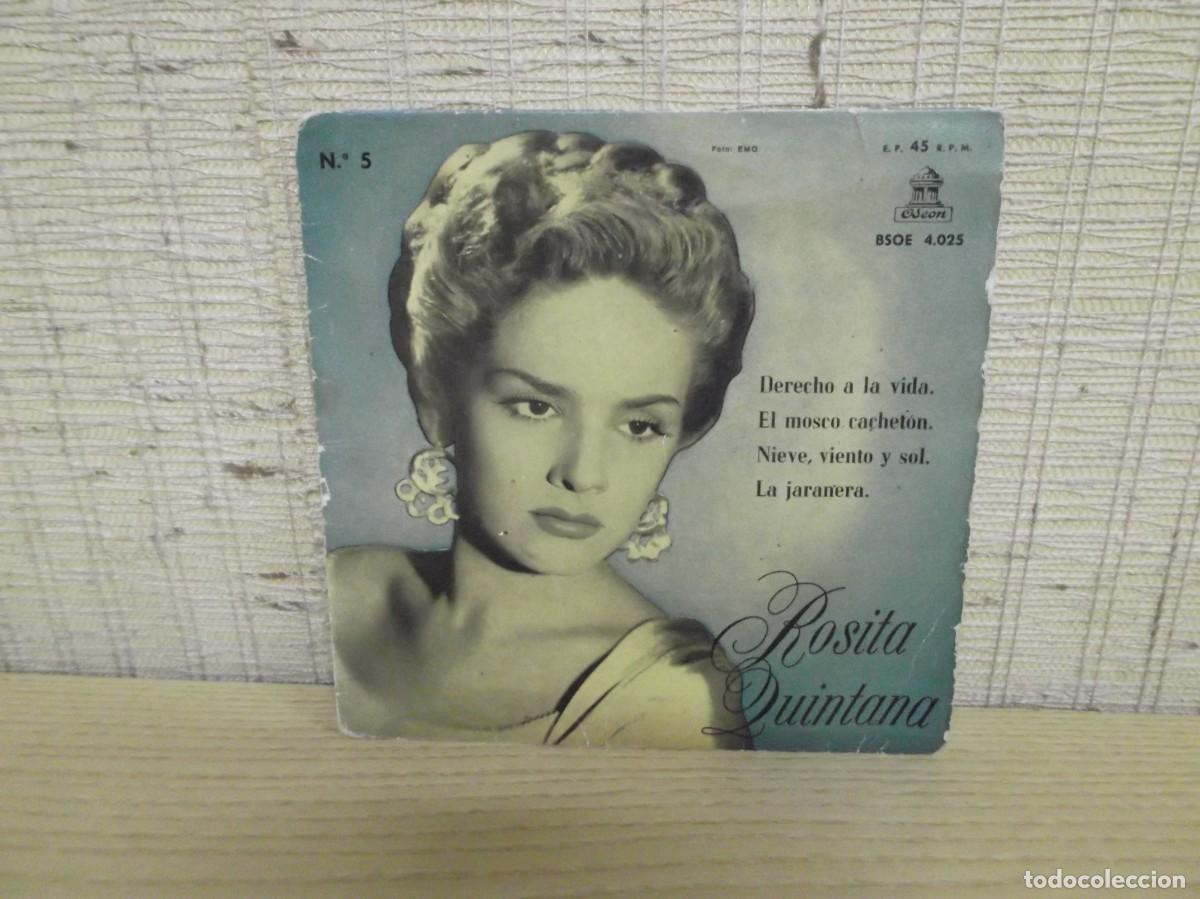 Discos de vinilo: Rosita Quintana n&ordm;5 Disco de vinilo de 45 RPM.
