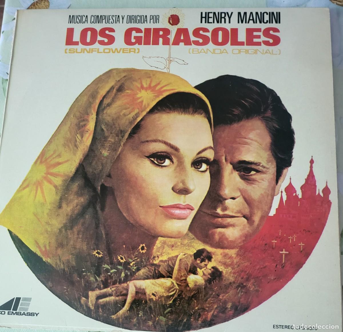 Discos de vinilo: Henry Mancini Lp sello Avco editado en Espa&ntilde;a a&ntilde;o 1970 del film Los Girasoles...