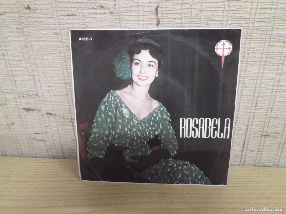 Discos de vinilo: Rosabela-Asociaci&oacute;n espa&ntilde;ola contra el cancer.Disco vinilo 45 RPM 1964