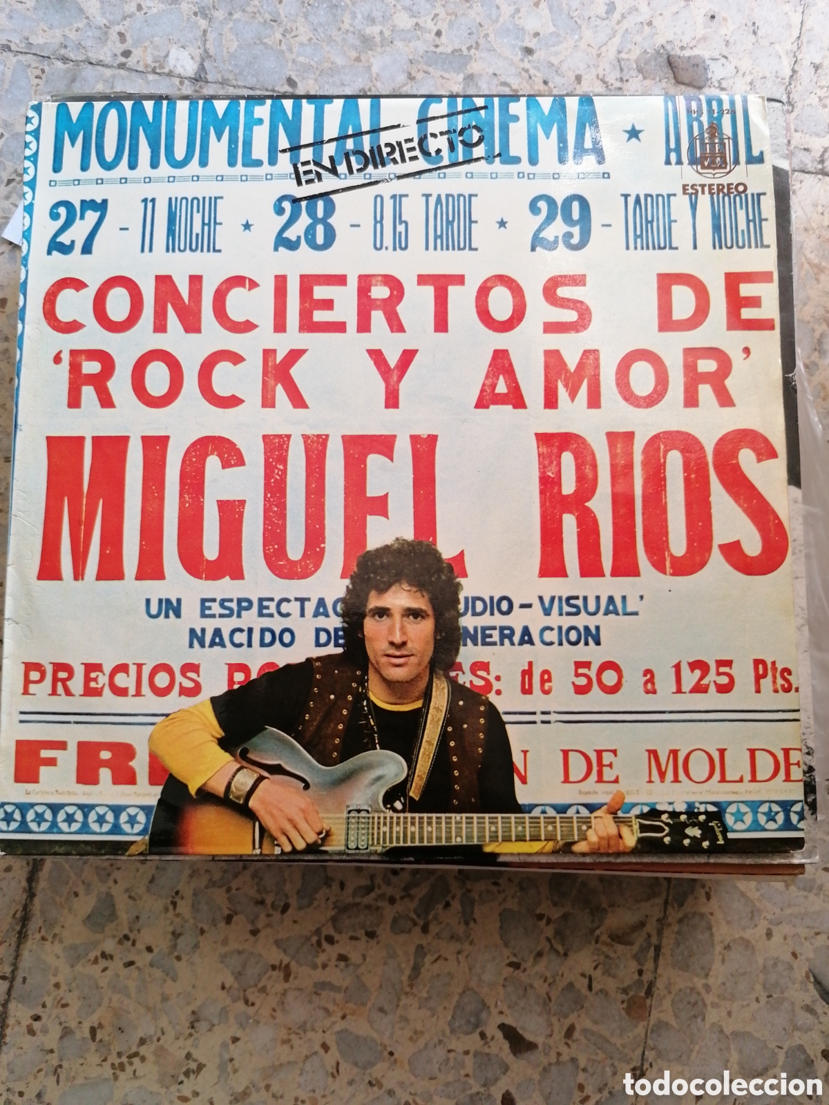Discos de vinilo: LP MIGUEL RIOS CONCIERTOS DE ROCK Y AMOR EN DIRECTO 1972 ESPA&Ntilde;A