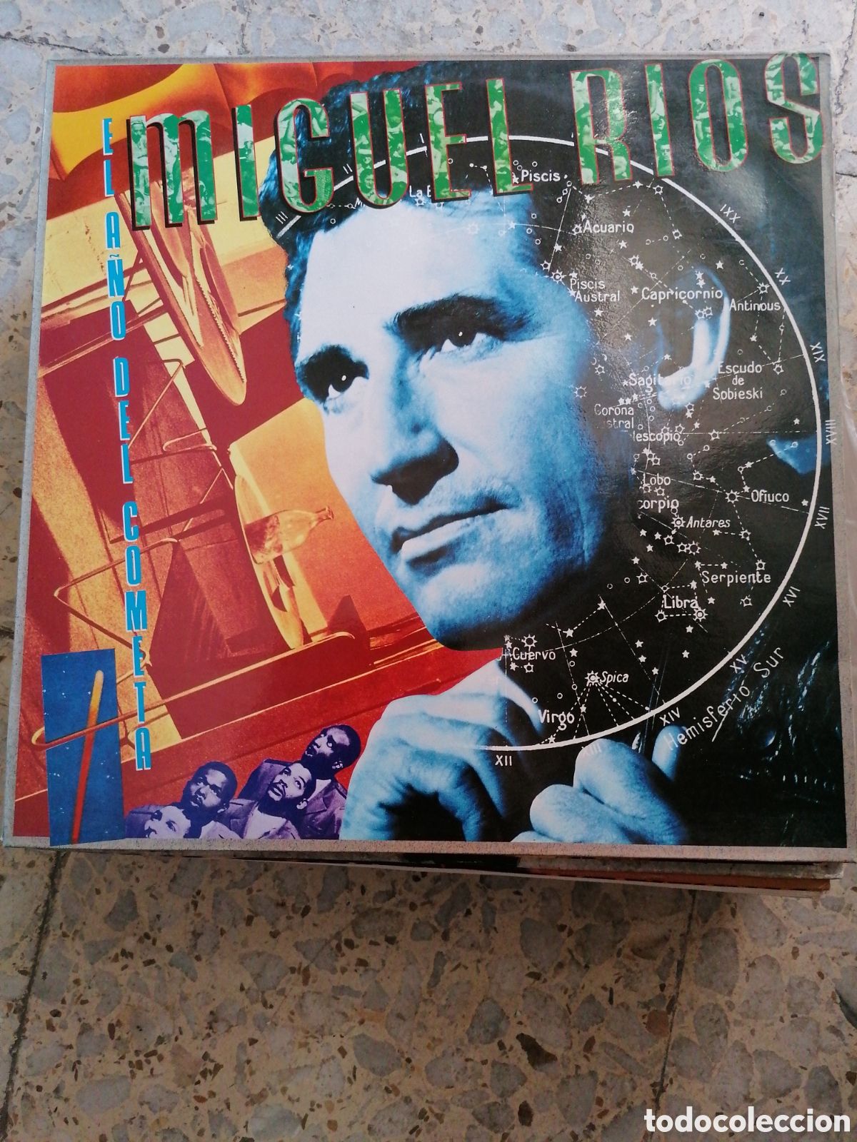 Discos de vinilo: LP MIGUEL RIOS EL A&Ntilde;O DEL COMETA 1986 INSERT - Foto 1