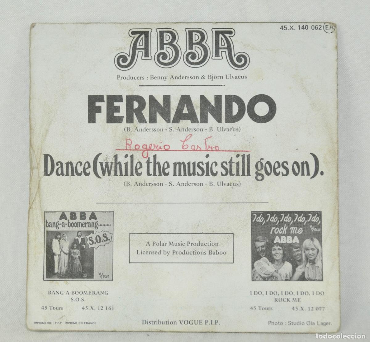 Discos de vinilo: Abba - Fernando a&ntilde;o 1976 - Foto 2