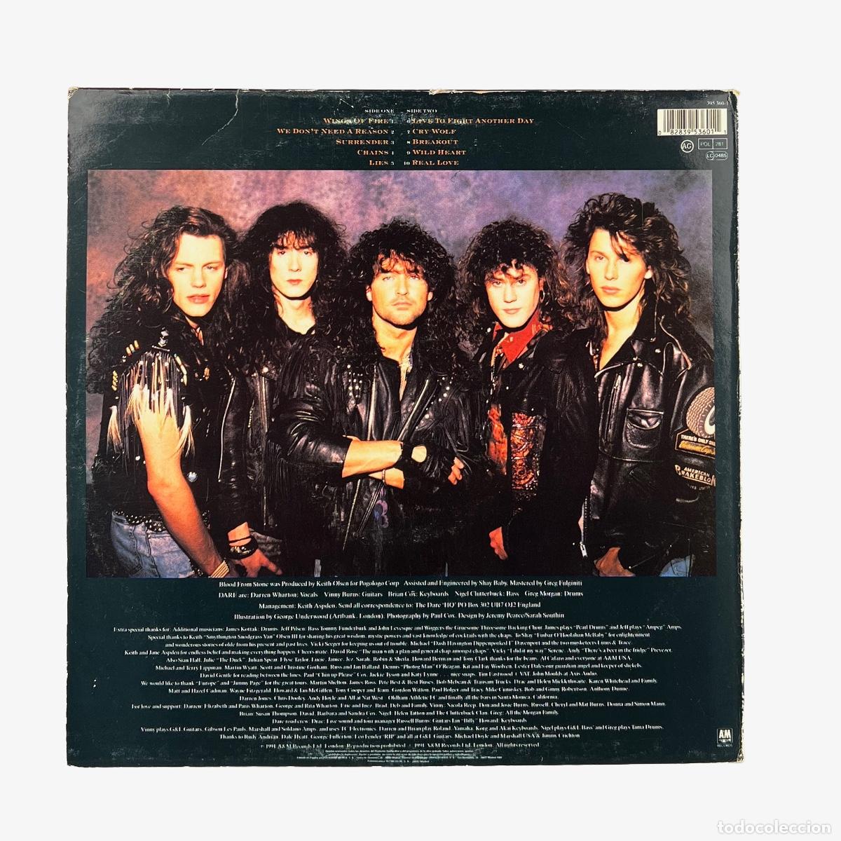 Discos de vinilo: LP. Dare. Blood from Stone (VG/VG) - Foto 2
