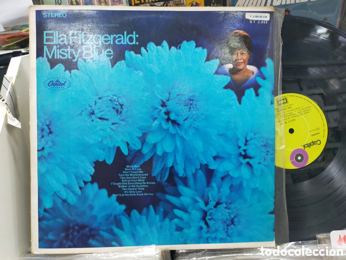 Discos de vinilo: Ella fitzgerald LP misty blue Espa&ntilde;a 1968