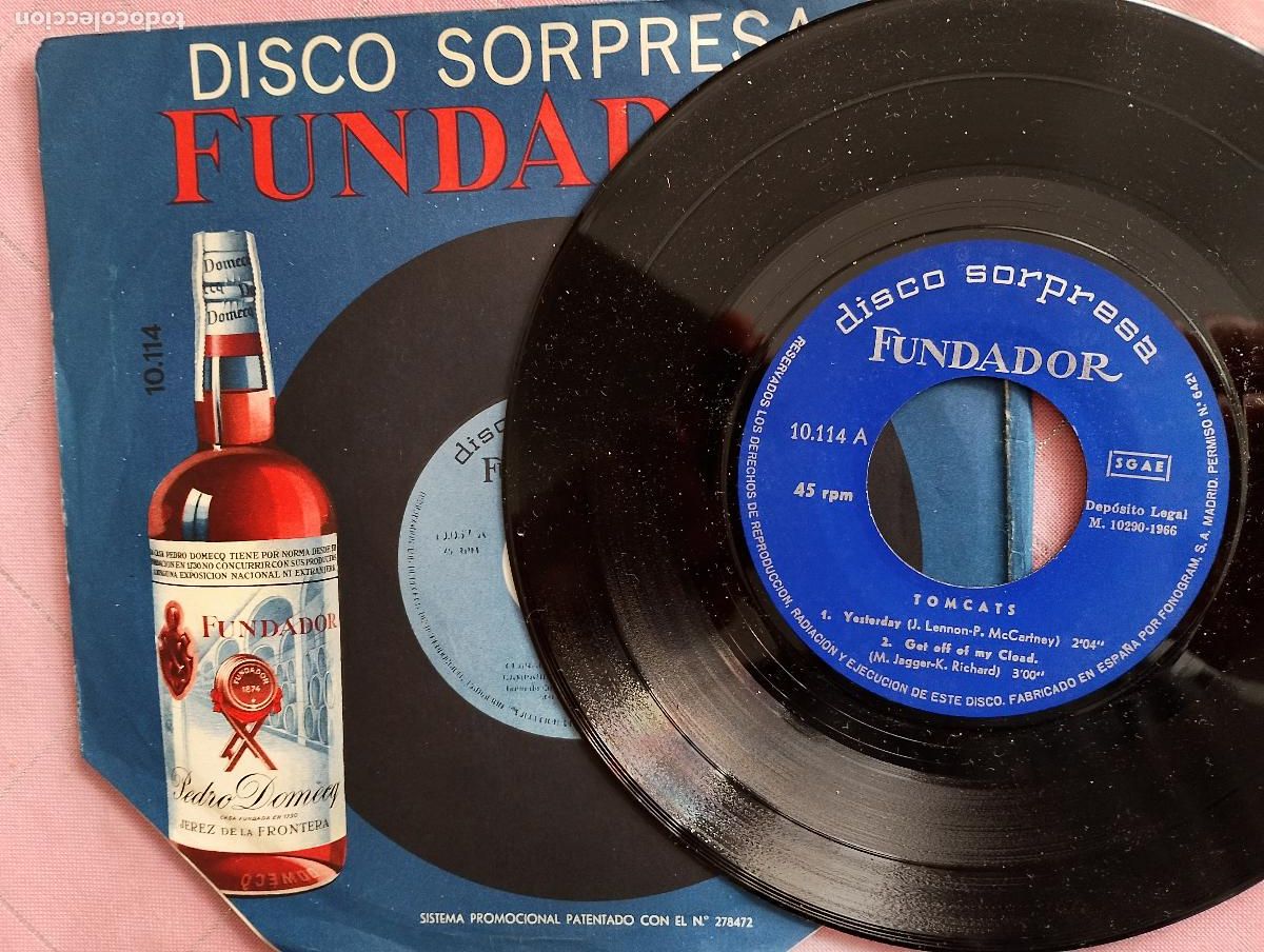 Discos de vinilo: Tomcats &ndash; Yesterday, 1966 Rock Beat, - Foto 3