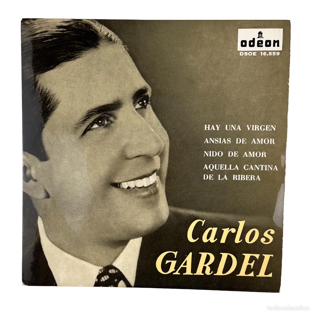 Discos de vinilo: EP. Carlos Gardel. Hay una virgen +3 (VG+/VG+)