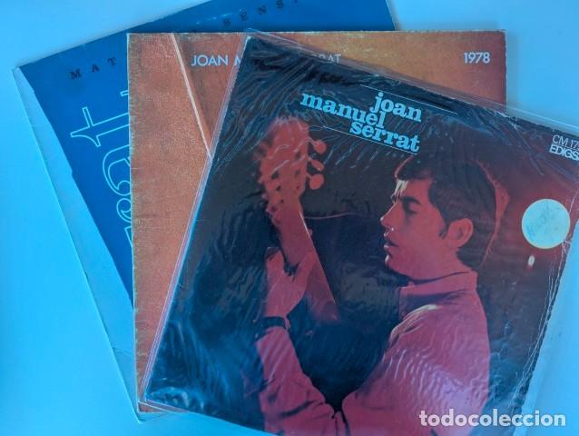Discos de vinilo: L1325-L1326-L1327 - JOAN MANUEL SERRAT - LOTE 3 LP'S VINILO - J.M.SERRAT+1978+MAT.SENSIBLE