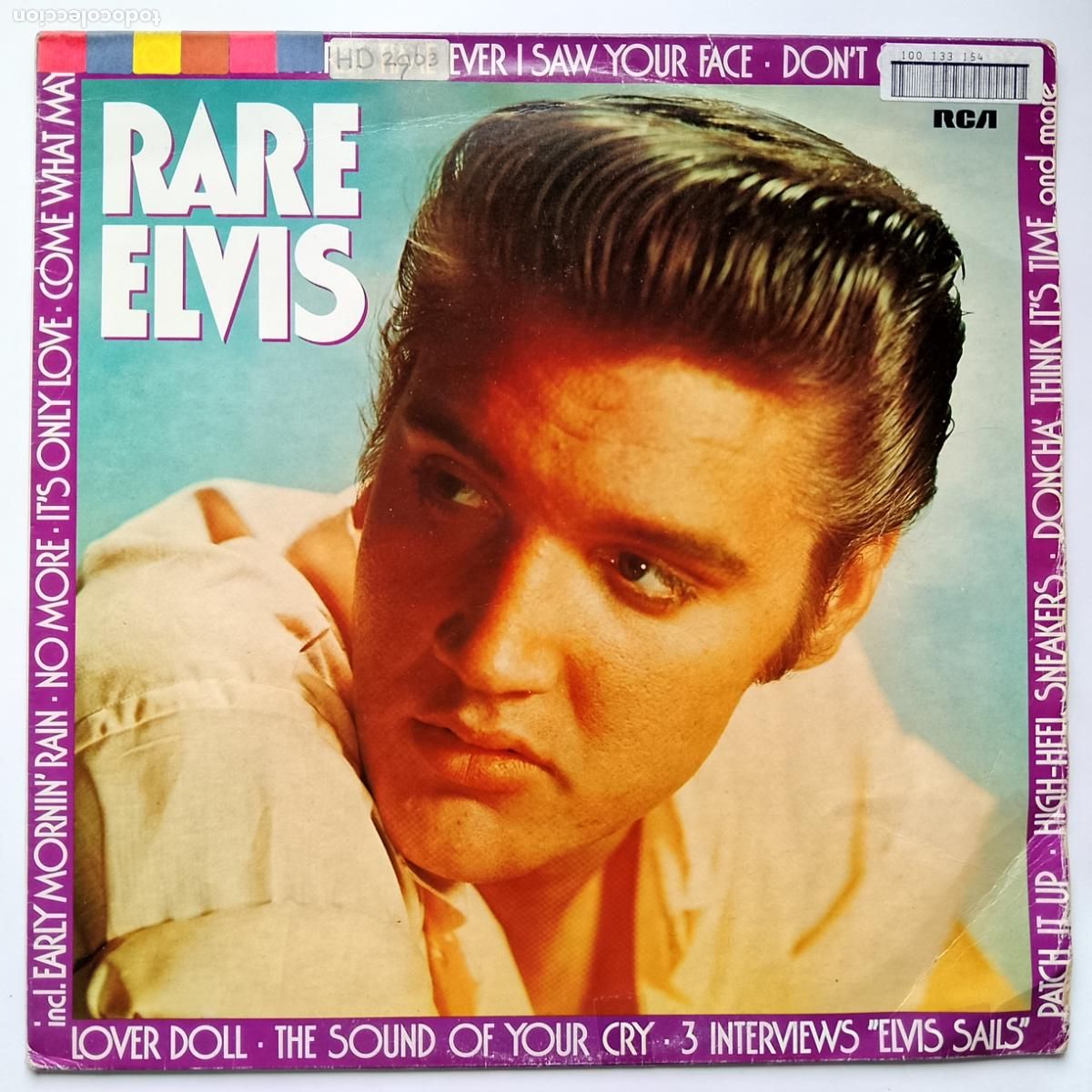 Discos de vinilo: Elvis Presley-Rare Elvis (LP RCA) periodo 1958-1973. Doc Pomus, Johnny Cash, Sun rec., James Burton